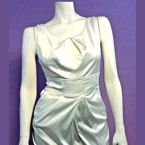 Pompous fitted white formal party dress sz 9